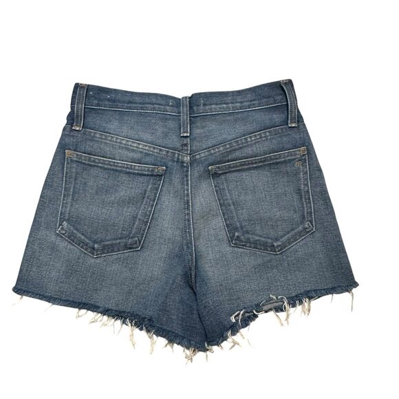 Madewell the Perfect Jean Shorts, Medium Wash, Raw Hem, Size 25 Beach Summer - Picture 2 of 4